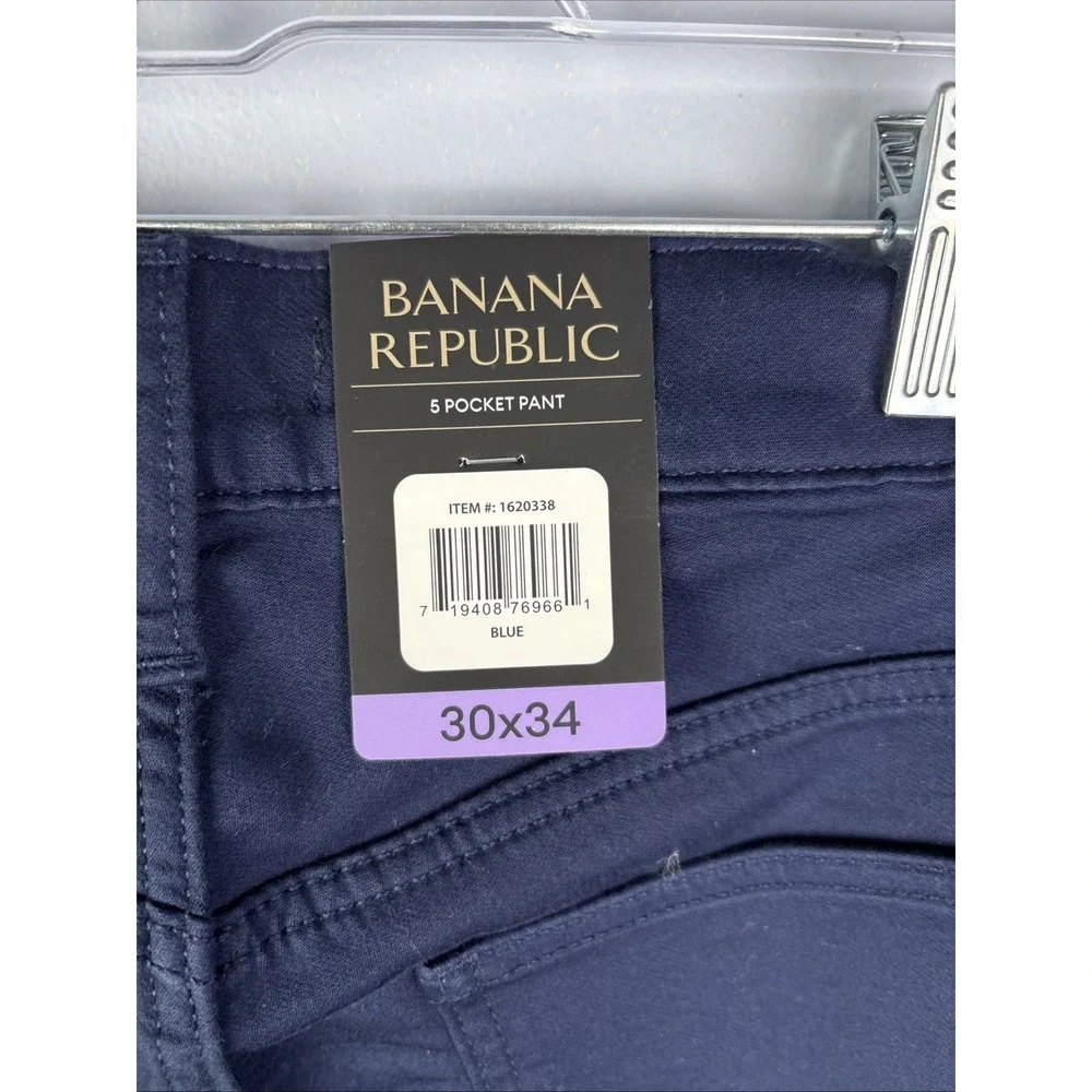 Banana Republic‎ 5 Pocket Pants Size 30x34 Navy Blue Preppy City